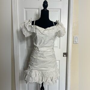 FASHION NOVA Rushed White Mini Dress